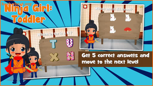 Ninja Girl Toddler Kids Games screenshot