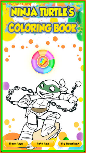 Ninja Hero Turtle Coloring Book screenshot