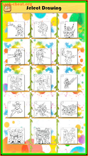 Ninja Hero Turtle Coloring Book screenshot