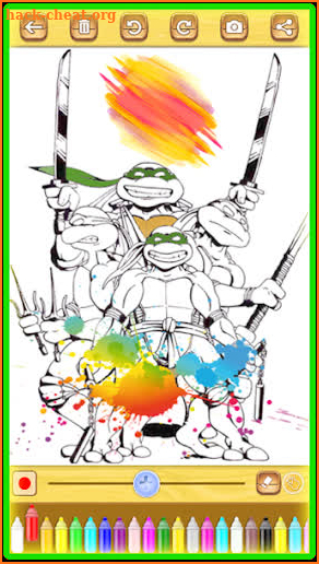 Ninja Hero Turtle Coloring Book screenshot