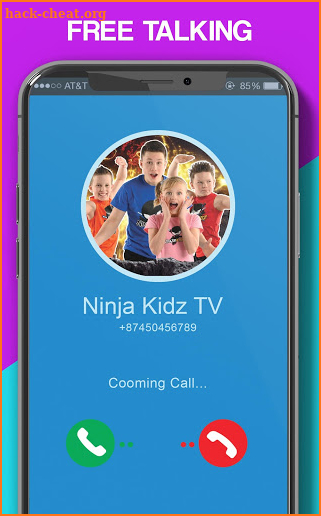 Ninja Kids Fake Call screenshot