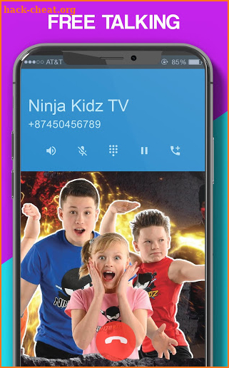Ninja Kids Fake Call screenshot