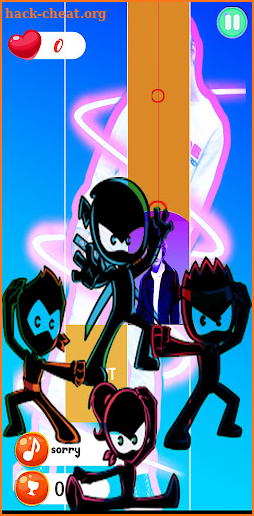 ninja kidz space piano game screenshot