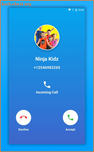 Ninja Kidz TV Game Fake Call screenshot