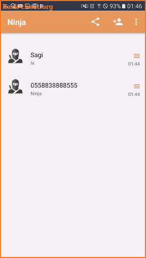 Ninja messages - Hidden messages - Secret messages screenshot