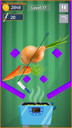 Ninja Slice and Dice: Vegetable Cutting Game screenshot