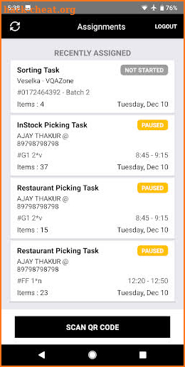 Ninja Tasks screenshot