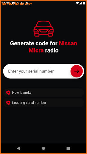 Nissan radio code unlock screenshot