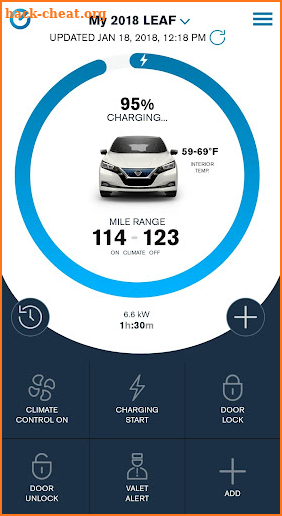 NissanConnect® EV & Services screenshot