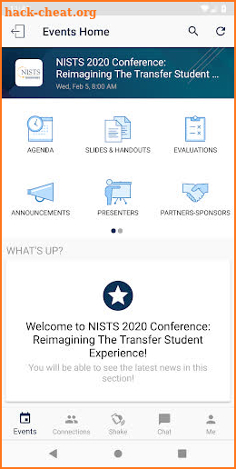 NISTS 2020 Conference screenshot