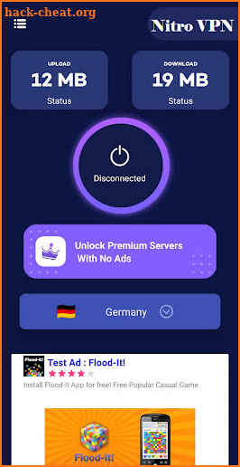 Nitro VPN App screenshot