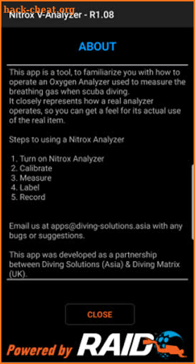 Nitrox Virtual Analyzer screenshot