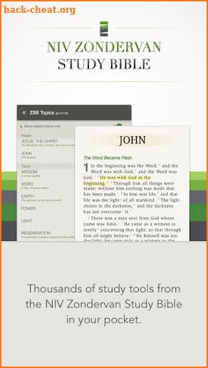 NIV Zondervan Study Bible screenshot