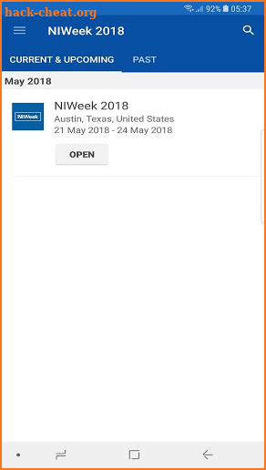 NIWeek 2018 screenshot