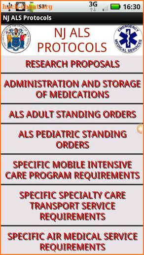 NJ ALS Protocols screenshot