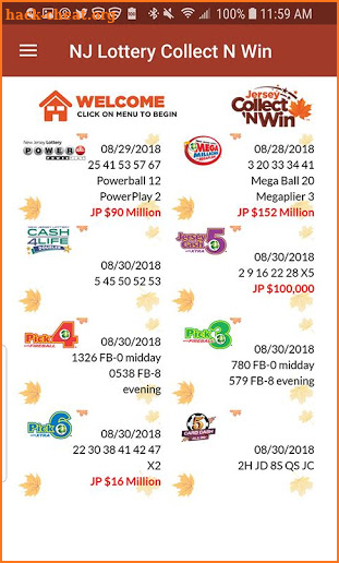 NJ Lottery CNW screenshot