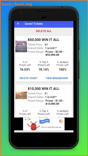 NJ Scratch Off Guide for Lotto Scratchers screenshot