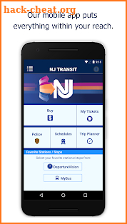 NJ TRANSIT Mobile App screenshot