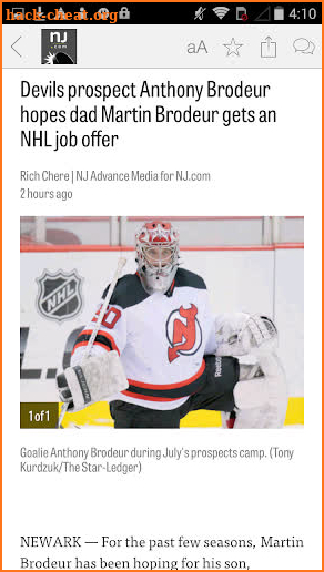 NJ.com: New Jersey Devils News screenshot