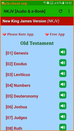 NKJV Audio Bible Free App. screenshot