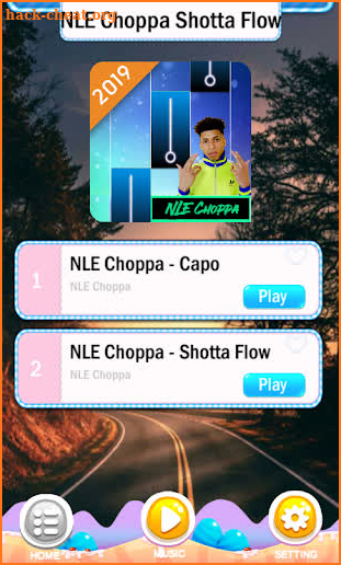 NLE Choppa Shotta Flow Piano Tiles screenshot