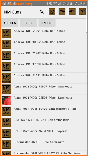 NM Gun Collecting Software screenshot