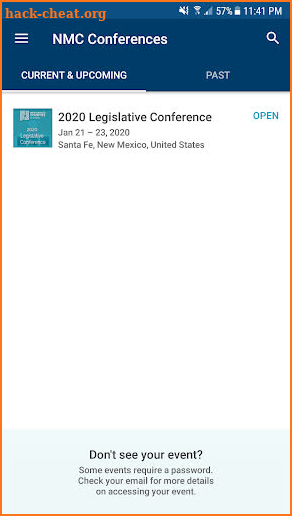 NMC Conference Mobile App screenshot