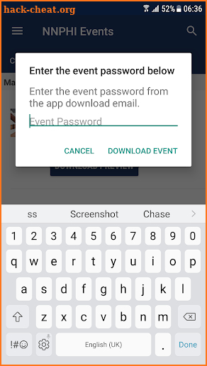 NNPHI Events screenshot