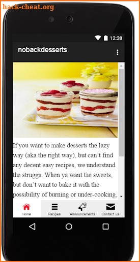 No Bake Desserts Easy Recipes screenshot