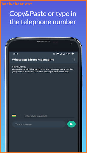 No Contact Stranger Chat - Whatsap screenshot