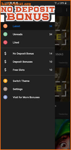 No Deposit Casino Bonuses Code screenshot