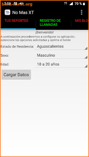No mas extorsiones - No mas XT screenshot