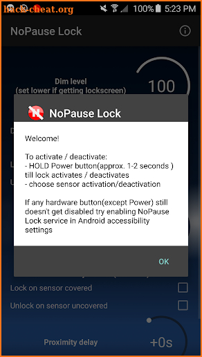 No Pause Lock screenshot