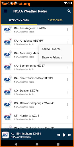 NOAA Weather Radio Stations - USA screenshot