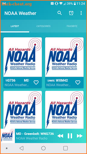 NOAA Weather Radios Online screenshot