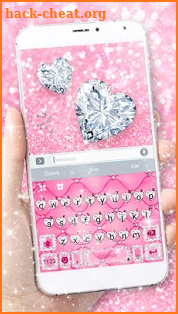 Noble Diamond Heart Keyboard Theme screenshot