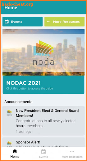 NODA Association App screenshot