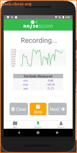NoiseScore: Measure & Explore screenshot