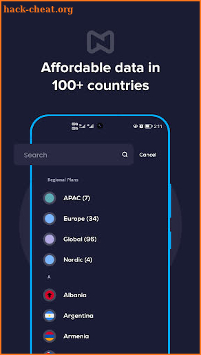 Nomad: Global eSIM Marketplace screenshot