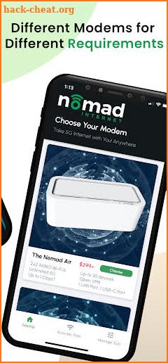 Nomad Internet Unlimited screenshot