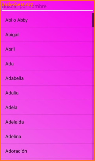 Nombres para bebés y significado screenshot
