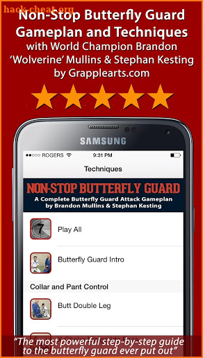 Non-Stop BJJ Butterfly Guard screenshot