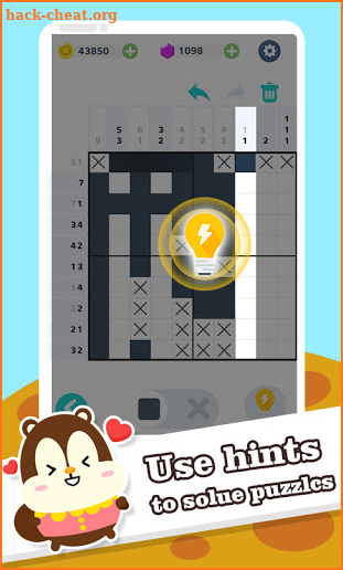 Nonogram puzzle - picture sudoku game screenshot