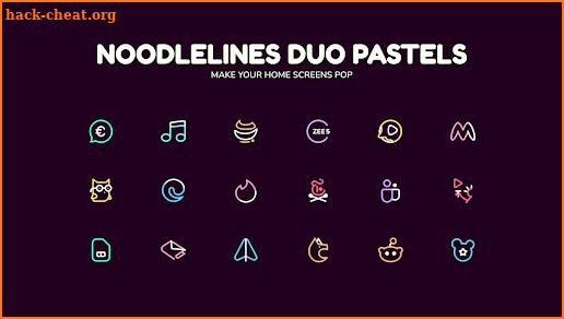 Noodlelines Duo: Pastels screenshot