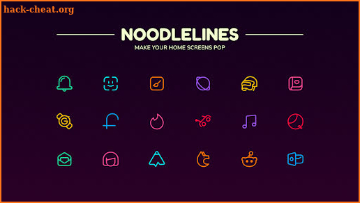 Noodlelines Icon Pack screenshot