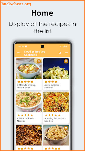Noodles Recipes Cookbook screenshot