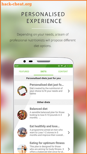 nootric - Weight loss plans and nutrition screenshot