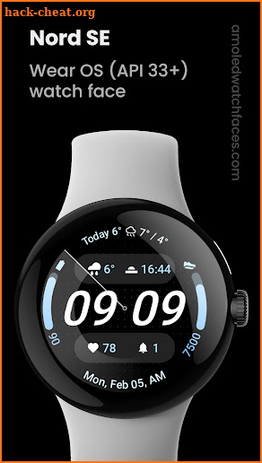 Nord SE: Wear OS 4 watch face screenshot