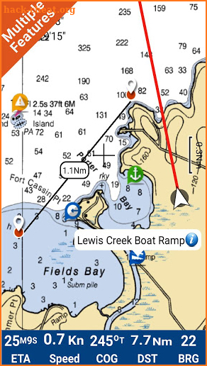 Norris Lake - Tennessee Offline GPS Map Navigator screenshot