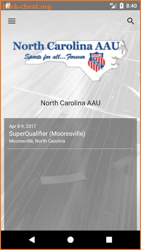 North Carolina AAU screenshot